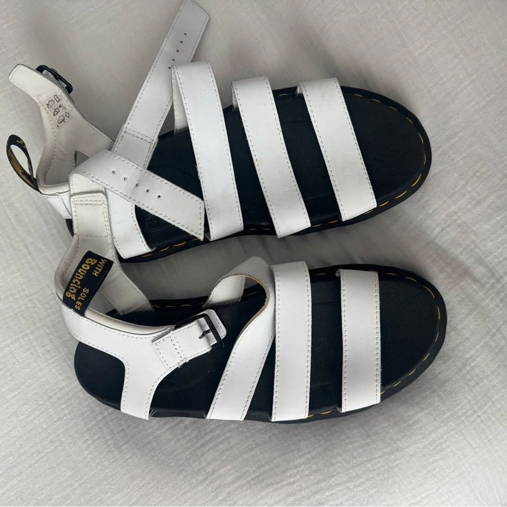 Dr. Martens White Sandals - Picture 1 of 3